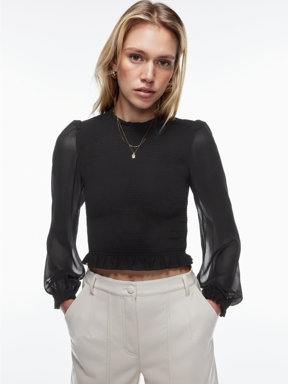 Wilfred Tempest Blouse from Aritzia in black